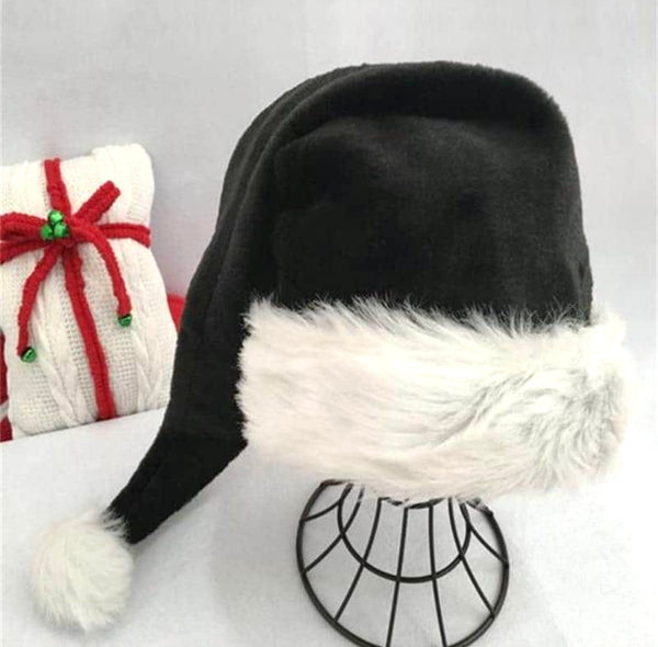 Goth Black Christmas Hat