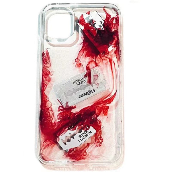 Goth Fake Blade and Bloody iPhone Case