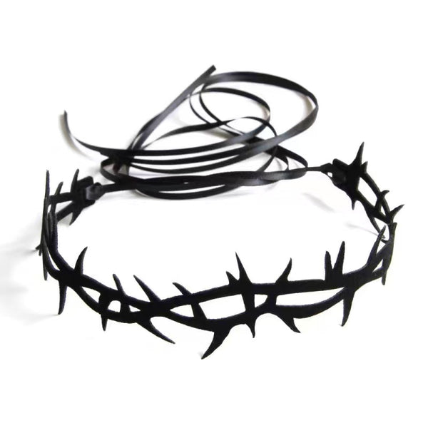 Goth Black Barbed Wire Choker